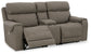 Starbot 3-Piece Power Reclining Sectional Loveseat with Console