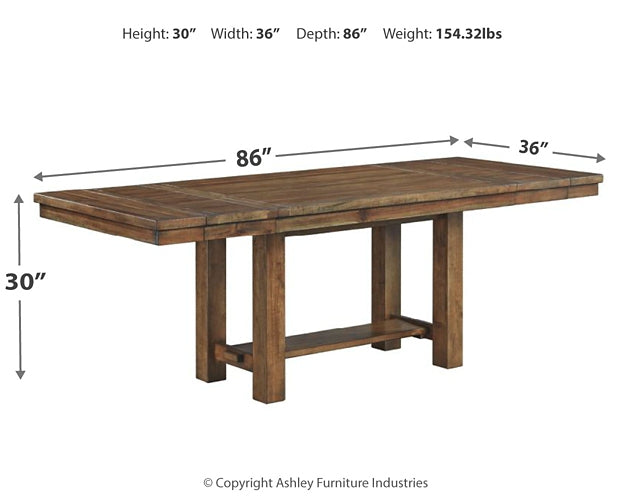 Moriville Dining Table and 6 Chairs