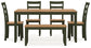 Gesthaven Dining Room Table Set (6/CN)