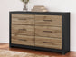 Vertani Six Drawer Dresser