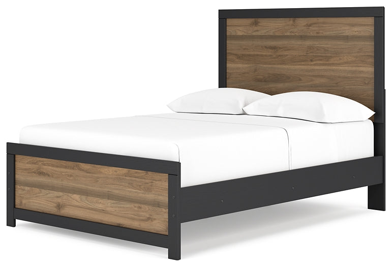 Vertani Full Panel Bed with 2 Nightstands