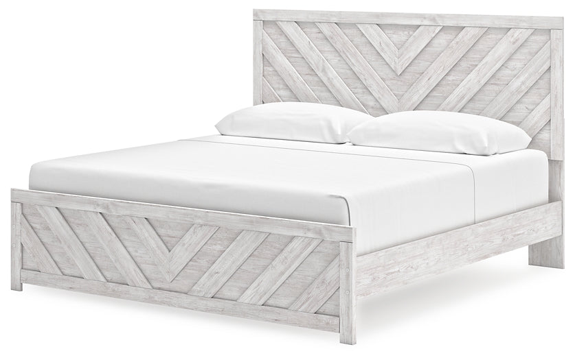 Cayboni King Panel Bed with Dresser