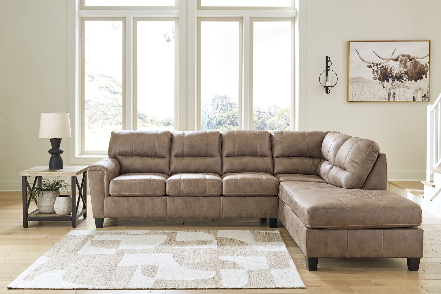 Navi 2-Piece Sectional with Ottoman