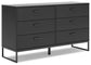 Socalle Queen Platform Bed with Dresser and Nightstand