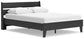 Socalle Queen Panel Platform Bed with 2 Nightstands