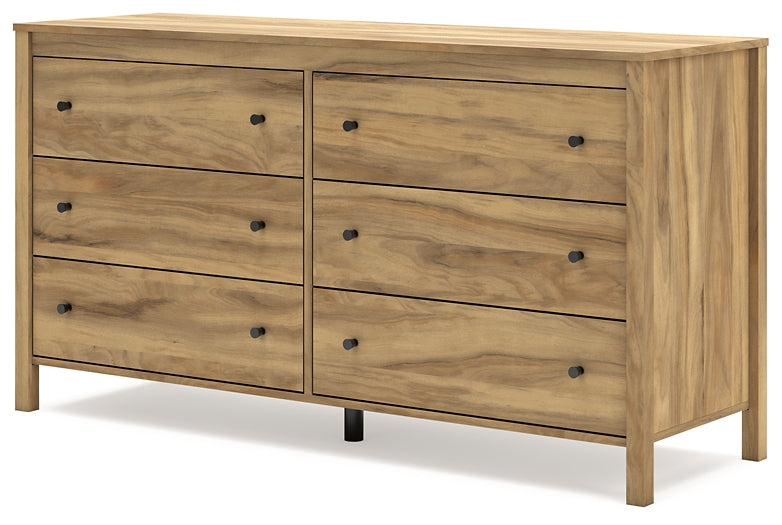 Bermacy Full Platform Panel Bed with Dresser, Chest and 2 Nightstands