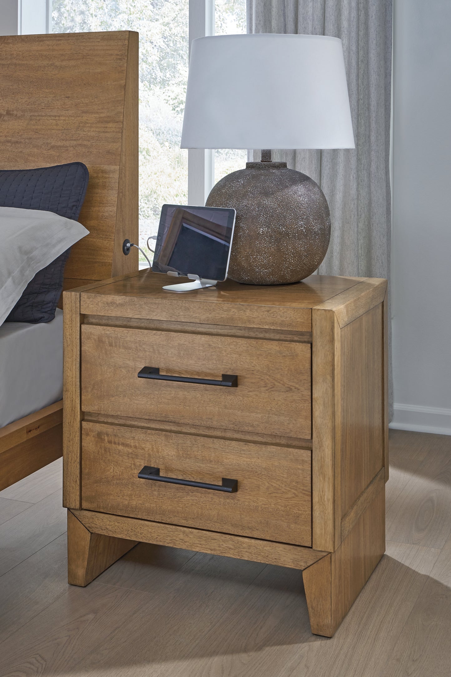 Sherbana Two Drawer Night Stand