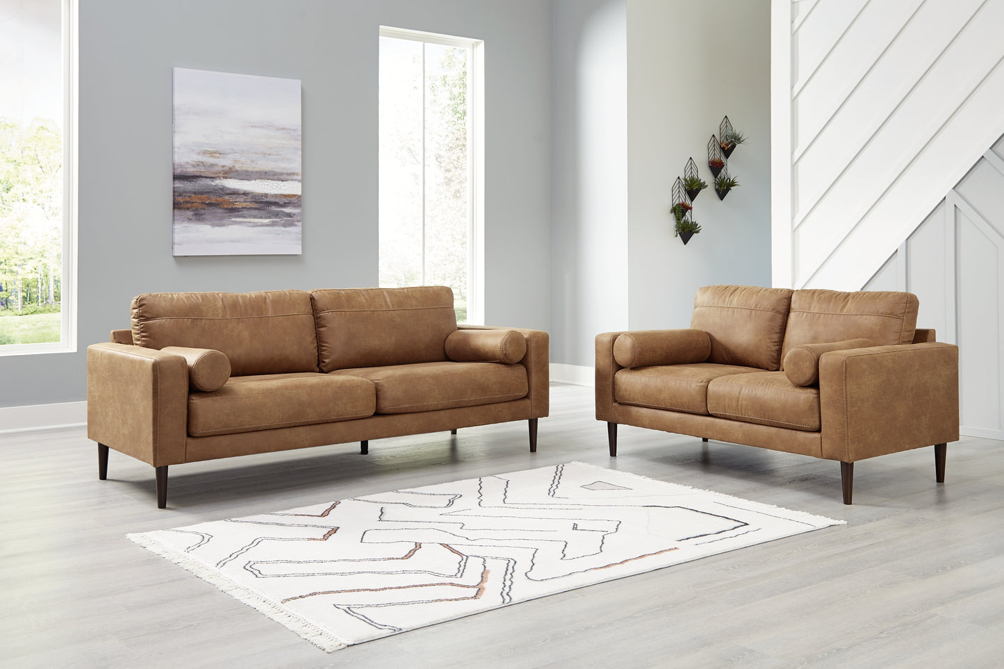 Telora Sofa, Loveseat, Chair and Ottoman